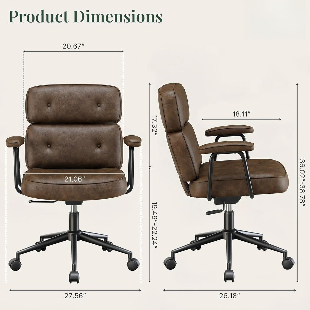 High Back Ergonomic Leather Executive Office Chair