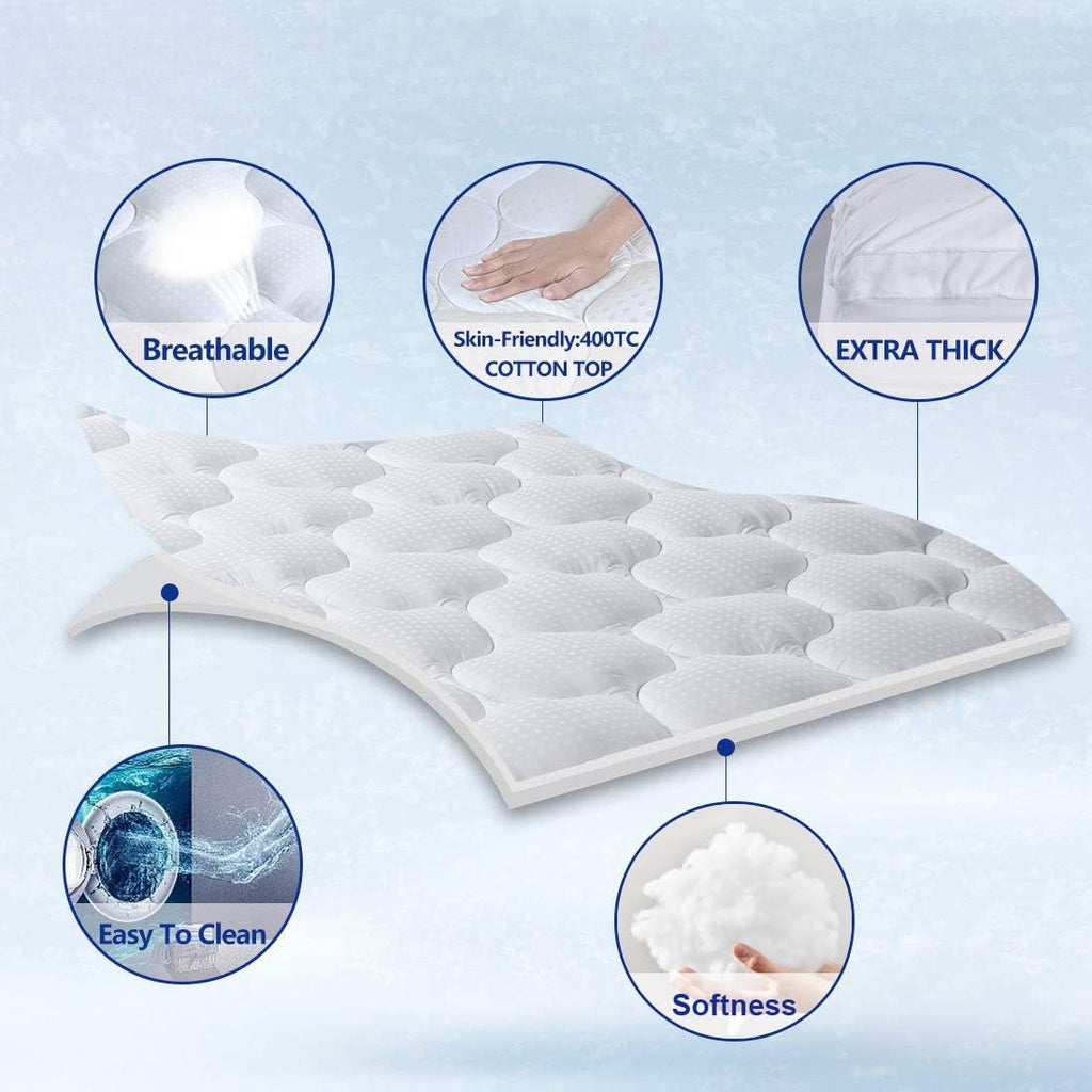 Queen Cotton Mattress Topper