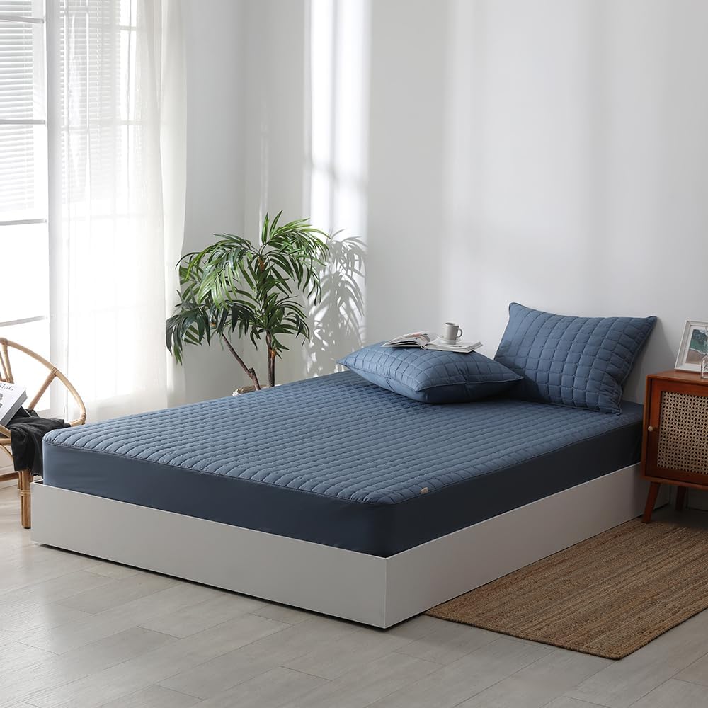 Cotton Queen Mattress Cover, Fits 16" Deep