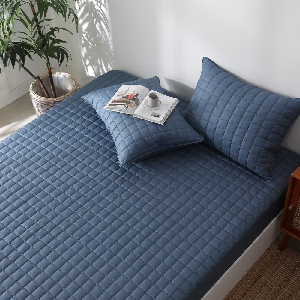 Cotton Queen Mattress Cover, Fits 16" Deep