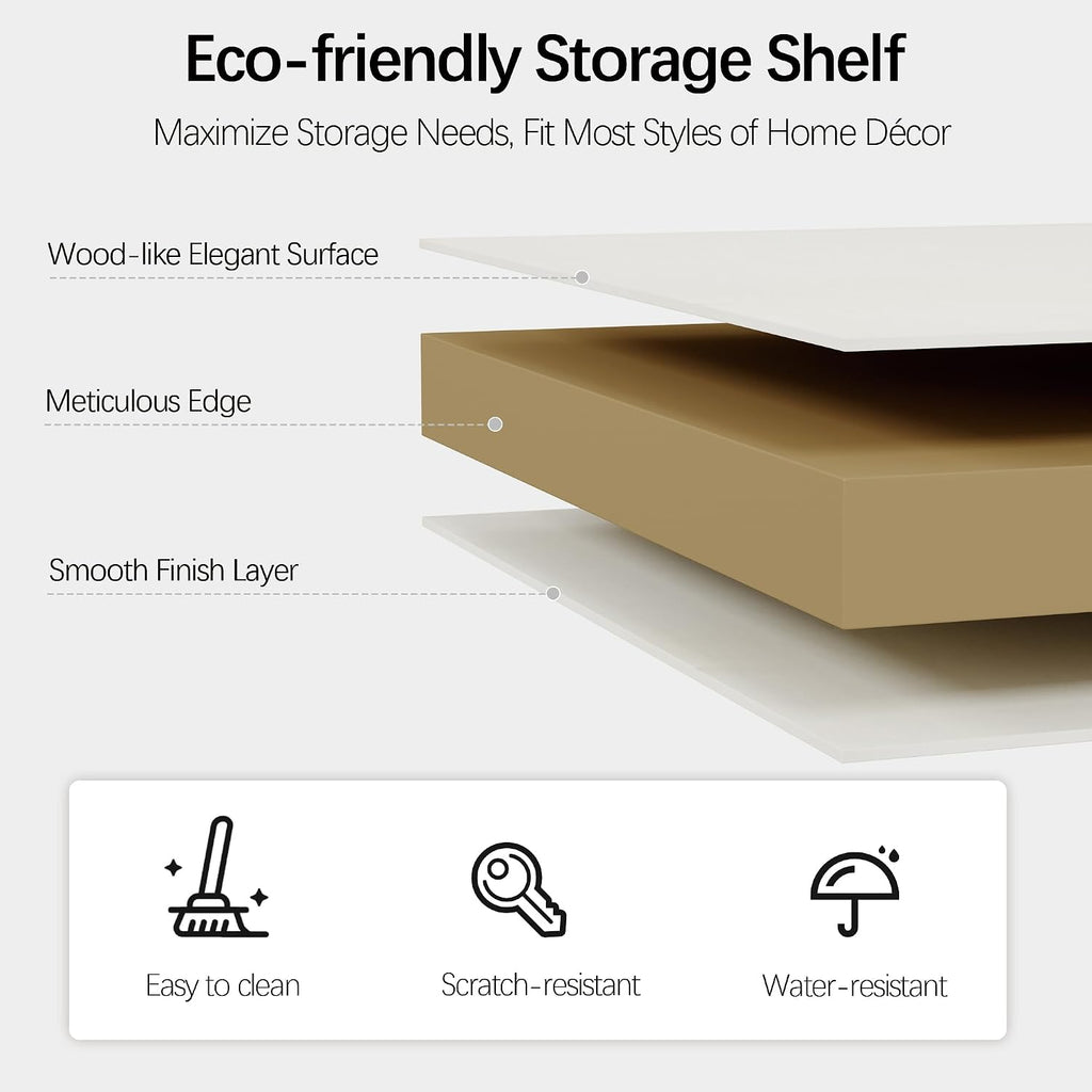 70" White 5-Tier Open Bookshelf