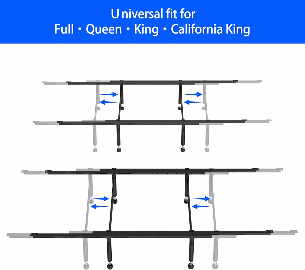 Adjustable Bed Frame Center Support 50"-81"