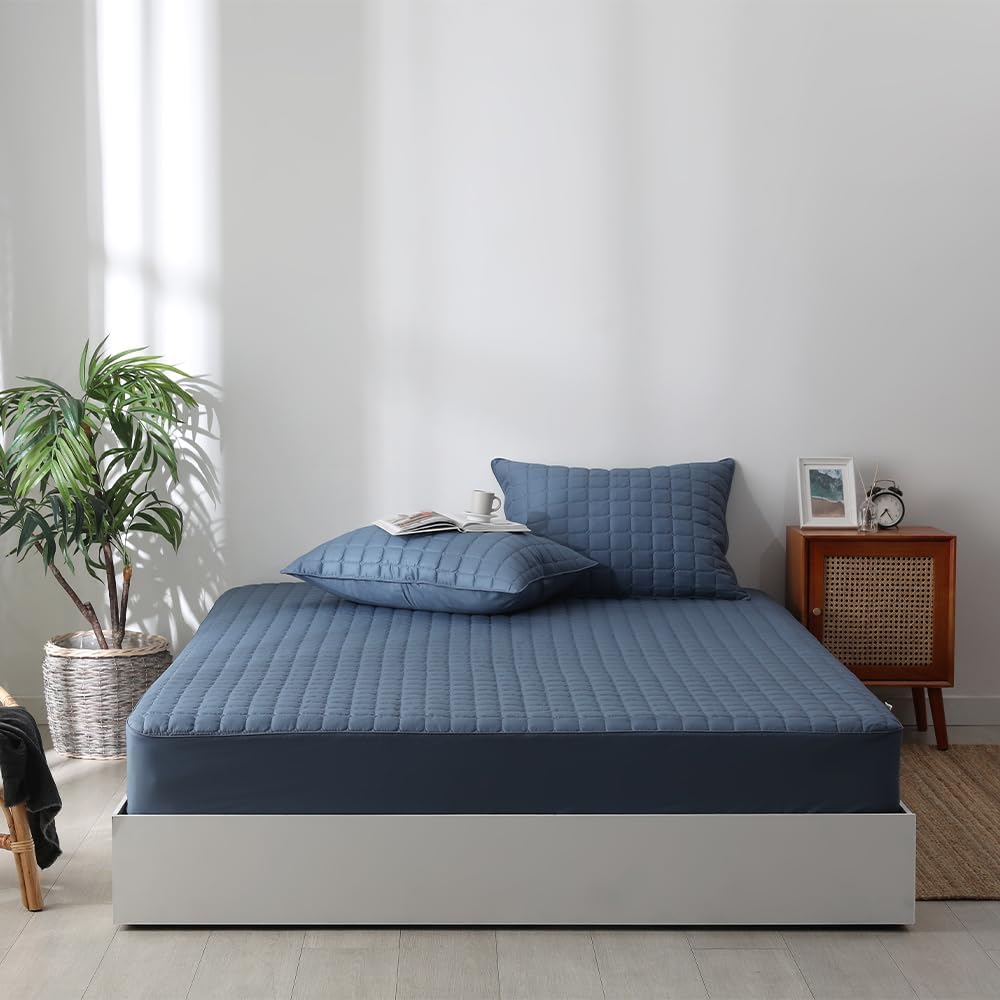 Cotton Queen Mattress Cover, Fits 16" Deep