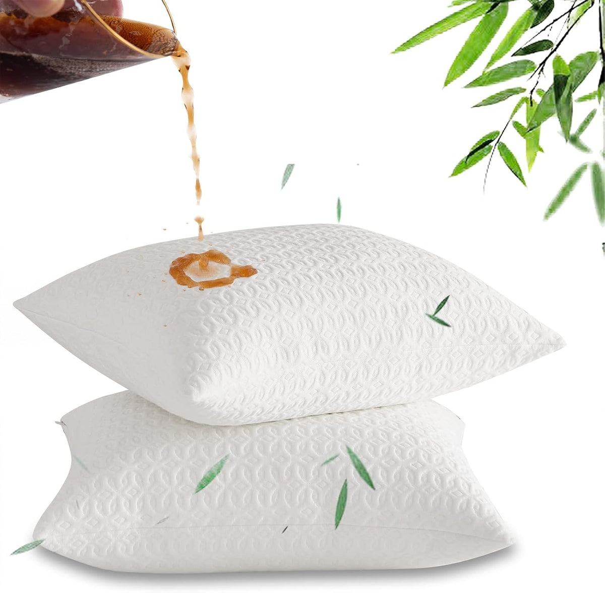 Bamboo Rayon Queen Pillow Protectors