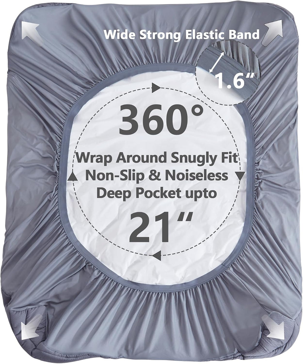 King Waterproof Cooling Mattress Pad