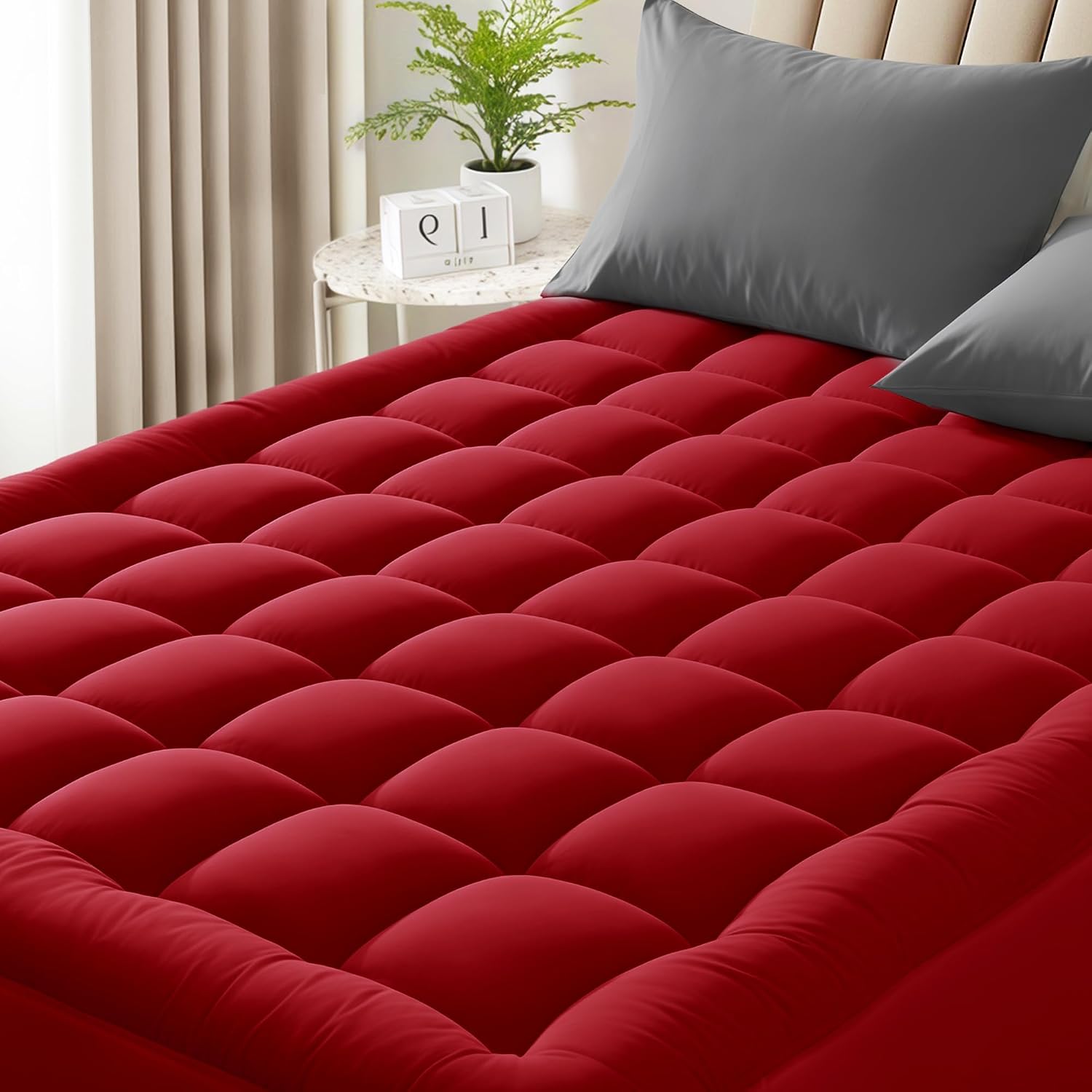 Cooling Queen Mattress Pad, 8"-21" Deep Pocket