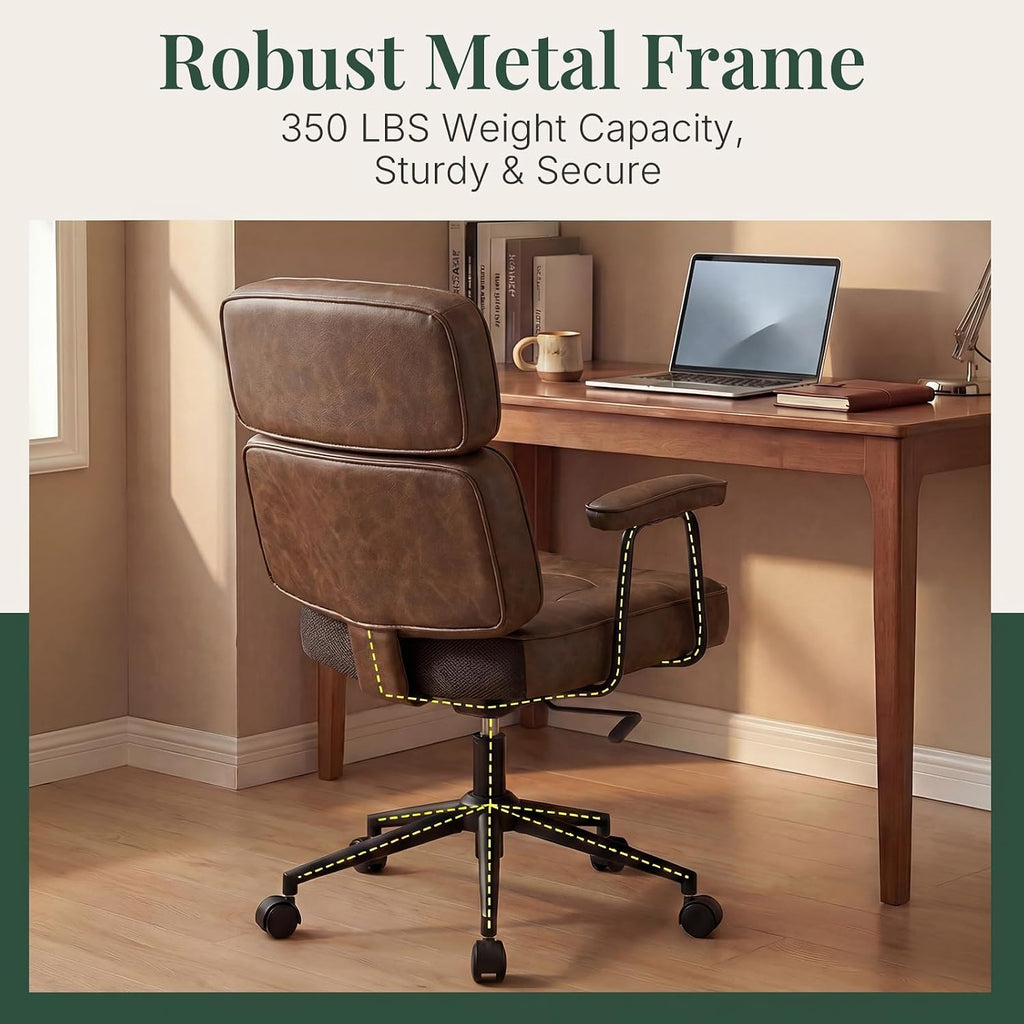 High Back Ergonomic Leather Executive Office Chair