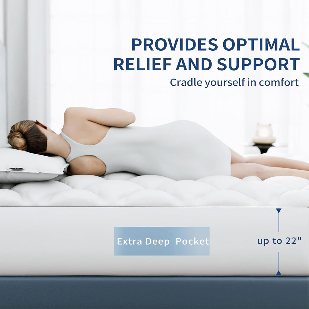 Queen Thick Cotton Mattress Pad