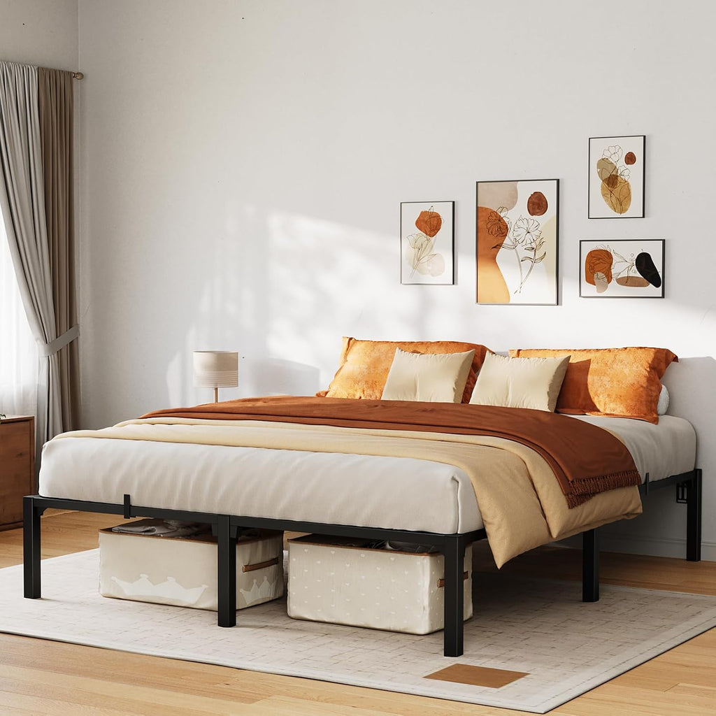16" Full Heavy Duty Metal Platform Bed Frame