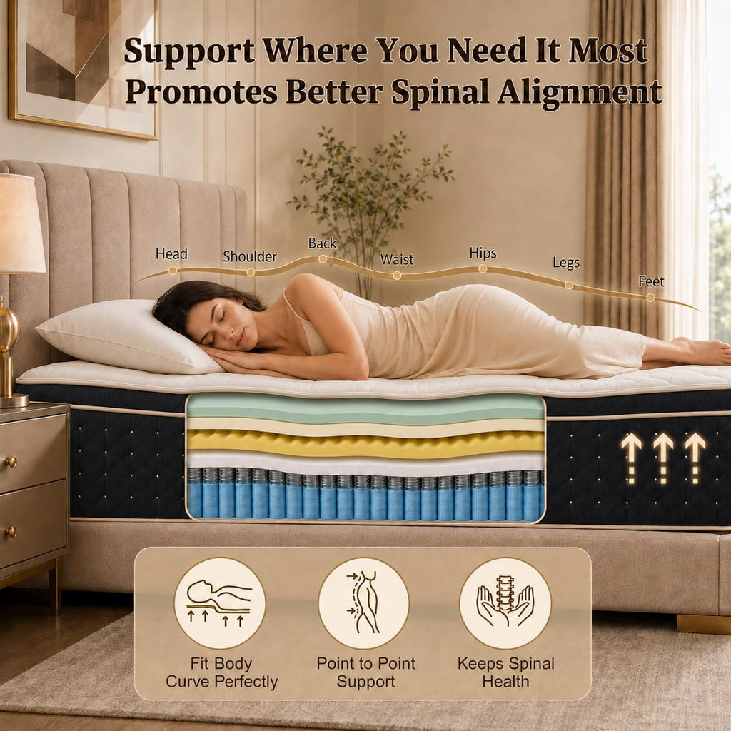14 Inch Queen Hybrid Mattress in a Box