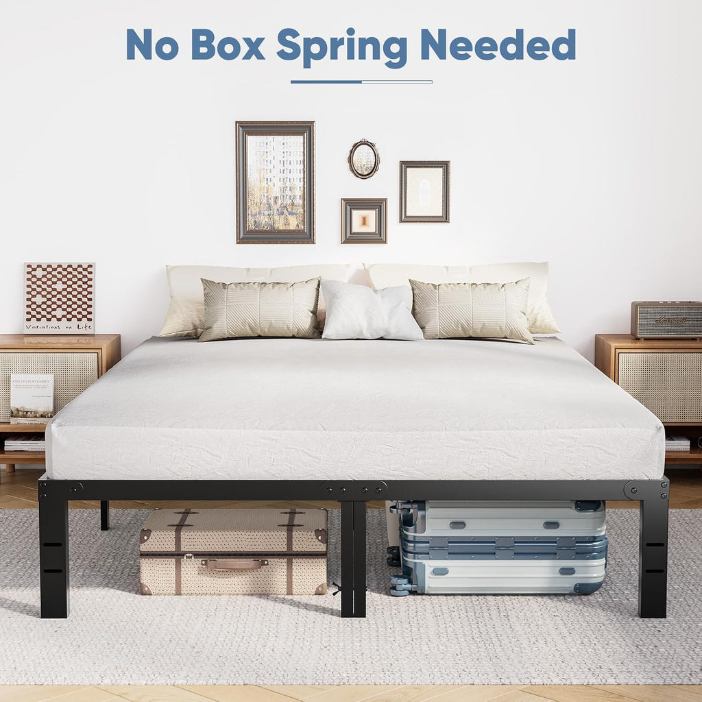 14" Queen Metal Platform Bed Frame
