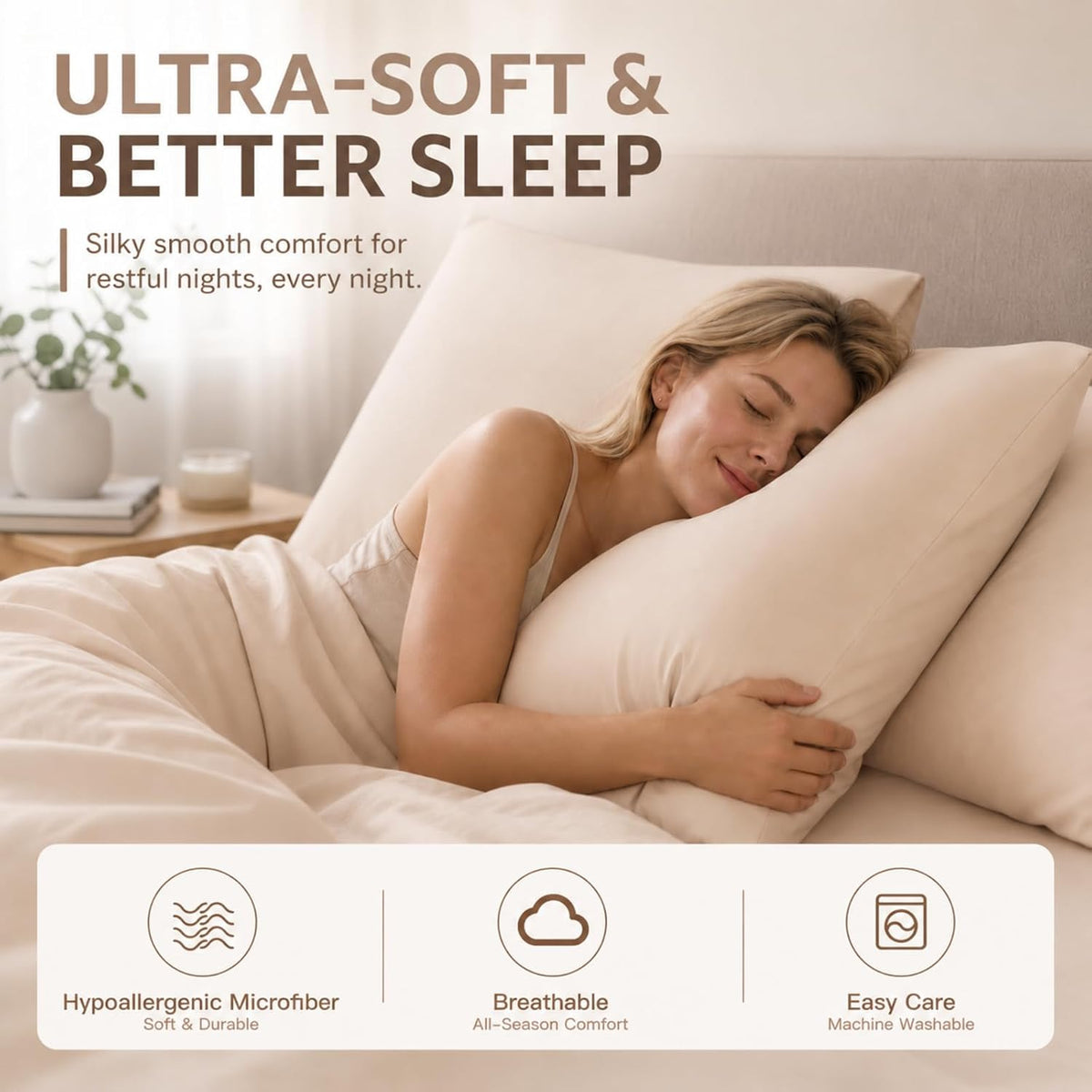 Standard Pillow Cases 2 Pack