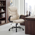 PU Leather Ergonomic Desk Chair with Flip-up Armrest