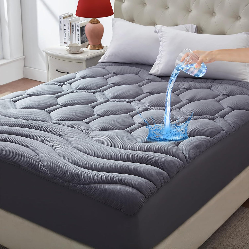 King Waterproof Cooling Mattress Pad