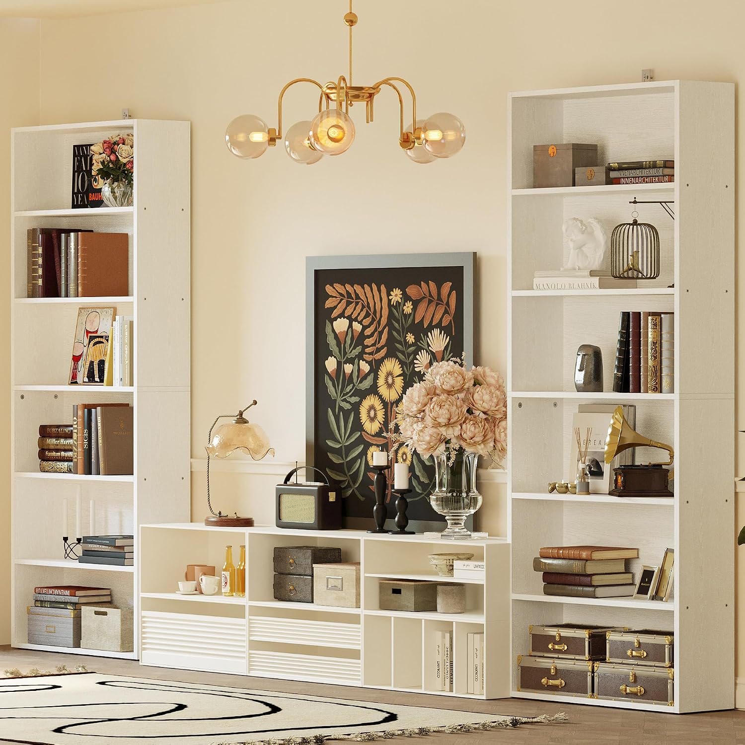 70" Tall 6-Tier Bookshelf