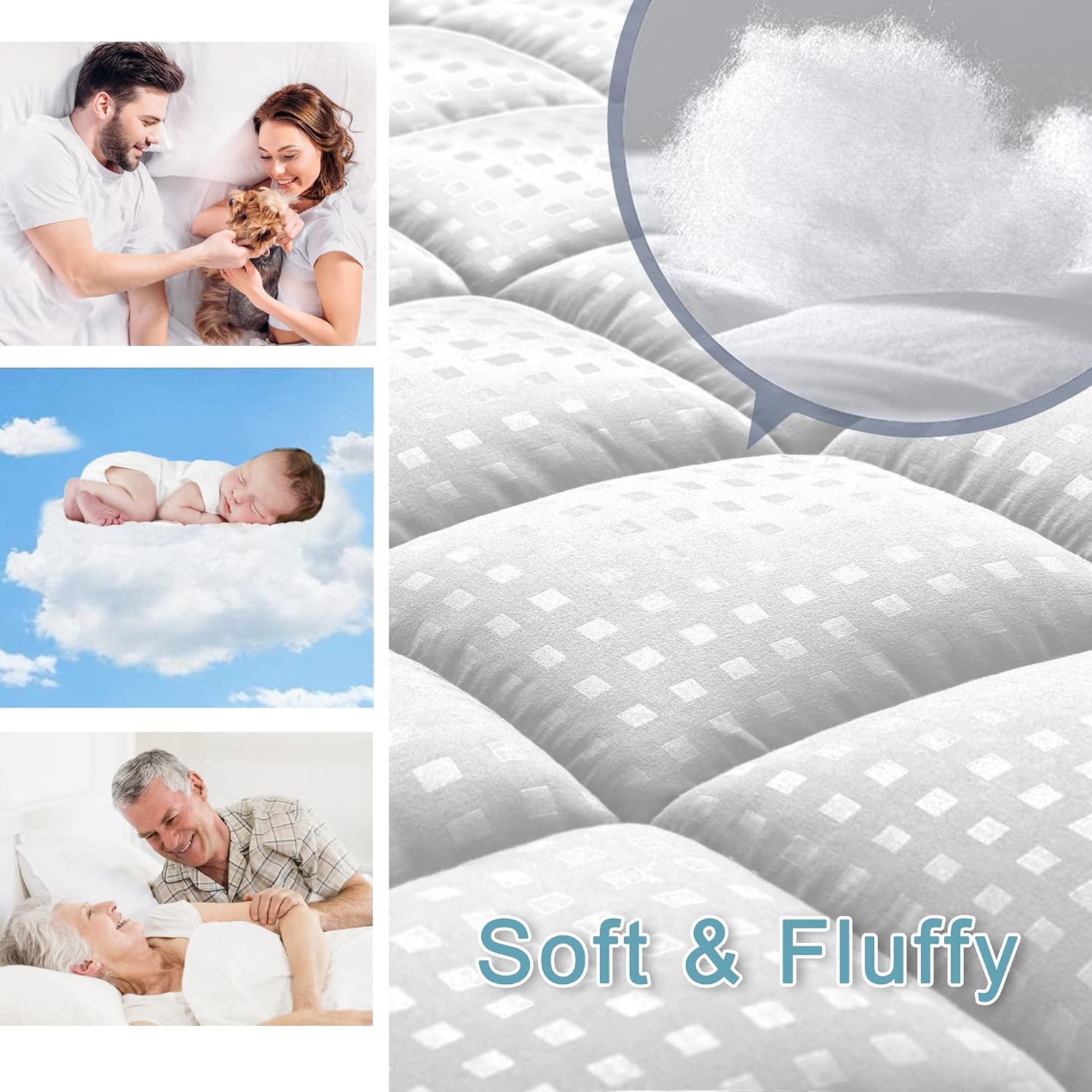 Queen Cooling Mattress Topper