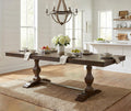 74.8" Vintage Farmhouse Dining Table for 6-8