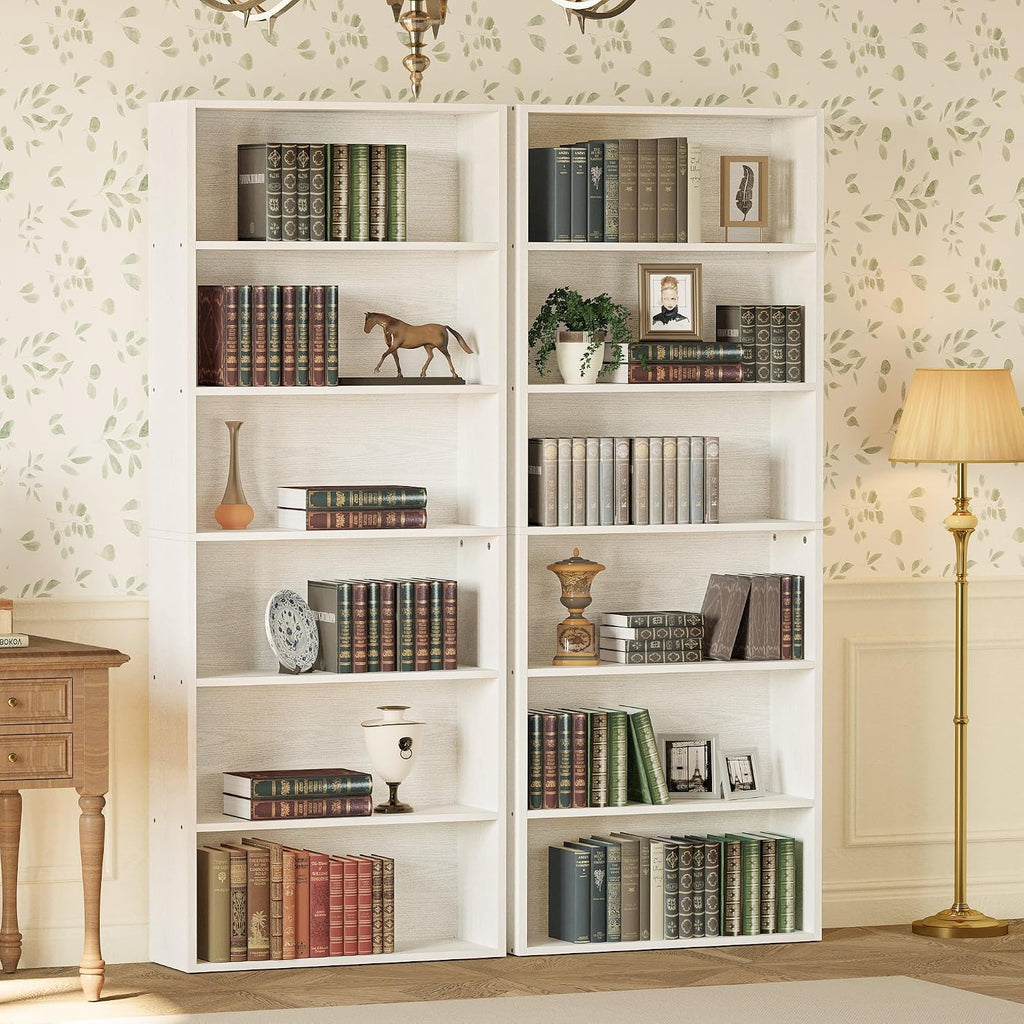 70" Tall 6-Tier Bookshelf