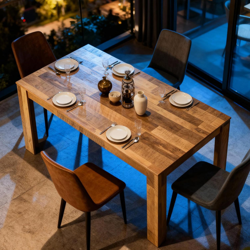 71" Farmhouse Rectangular Dining Table for 6-8