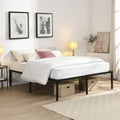 Queen Heavy Duty Metal Bed Frame with Storage