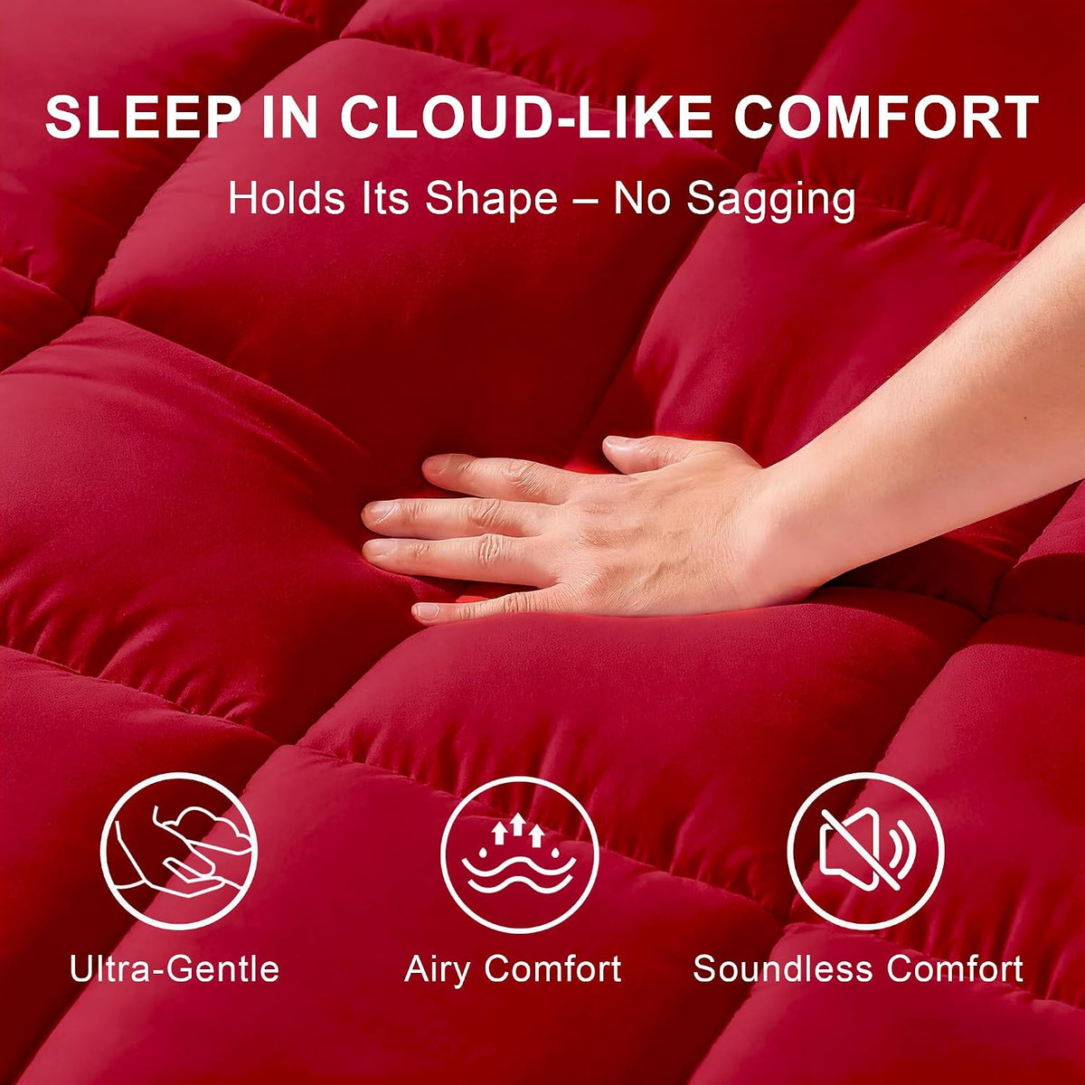 Cooling Queen Mattress Pad, 8"-21" Deep Pocket
