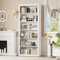28" W White Tall Bookcase