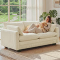 Beige Cloud Loveseat, 2 Seater