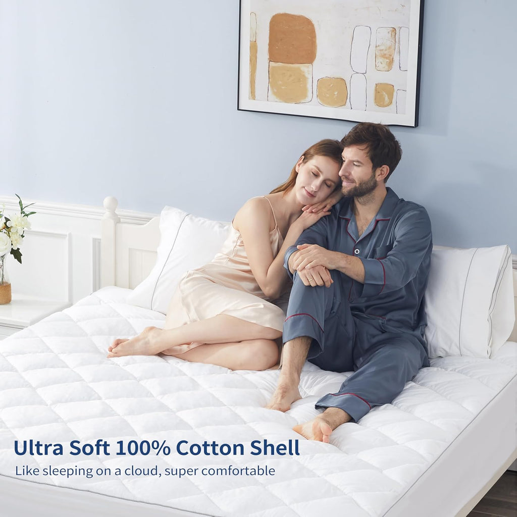 Queen Thick Cotton Mattress Pad