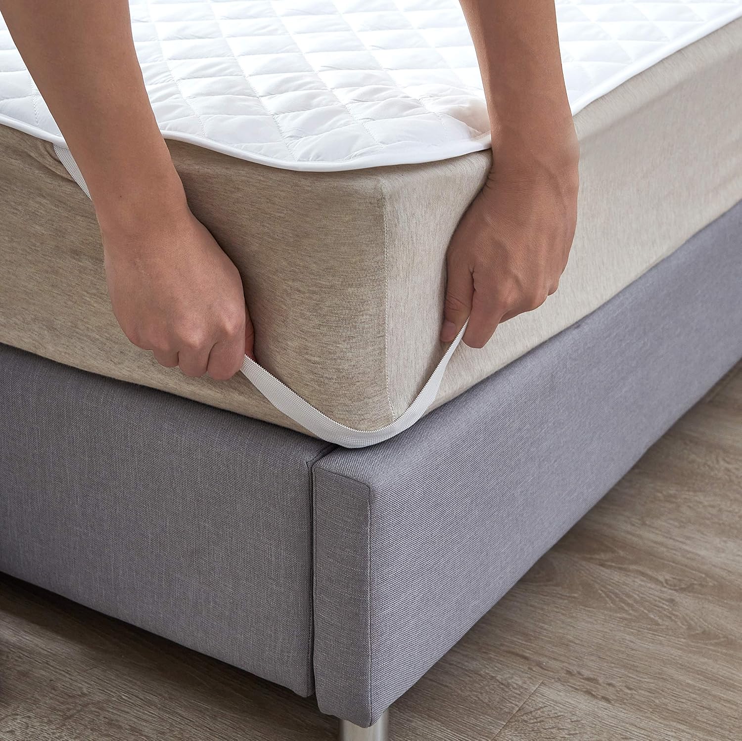 King Waterproof Quilted Mattress Protector