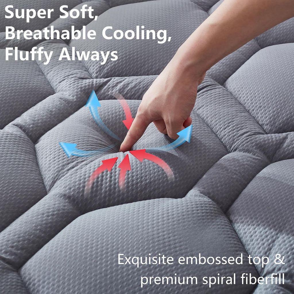 King Waterproof Cooling Mattress Pad