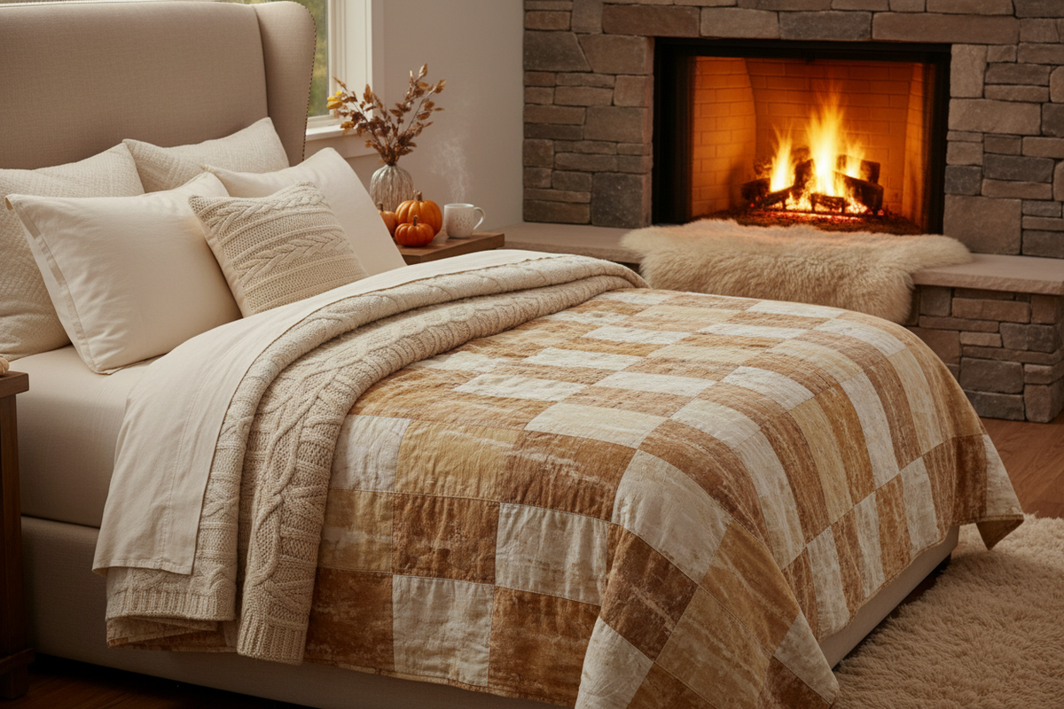 Thick Quilted Bed Overlays